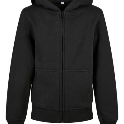 Organic kids basic zip hoodie Thumbnail