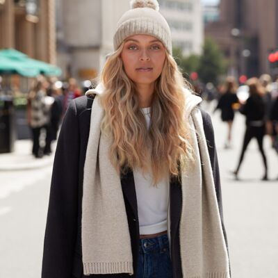 Beechfield Knitted Scarf and Beanie Gift Set Thumbnail