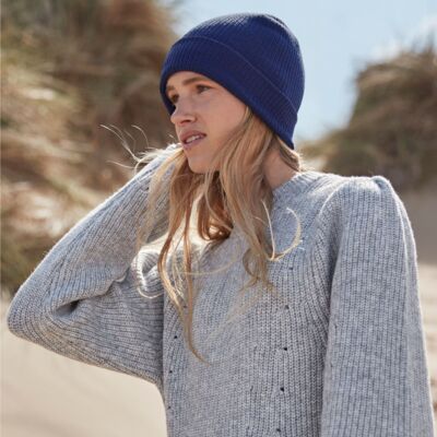 Organic Cotton Fine Knit Beanie Thumbnail