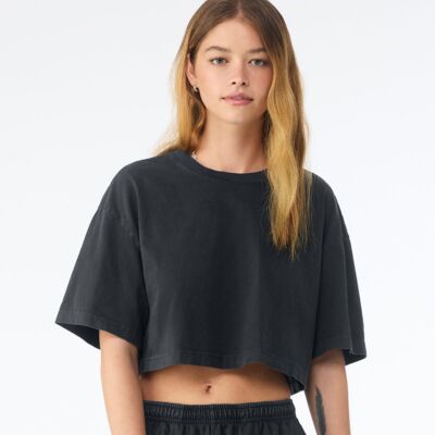 Women’s heavyweight washed cropped tee Thumbnail