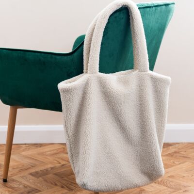 Brand Lab Borg Fleece Shopper Tote Bag Thumbnail
