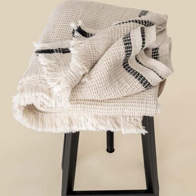 Spasso Honeycomb Striped Plaid Fouta Thumbnail