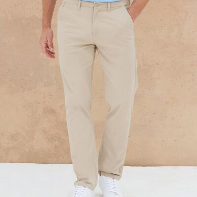 Stretch chinos with flex waistband Thumbnail