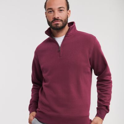 Russell Authentic Zip Neck Sweatshirt Thumbnail